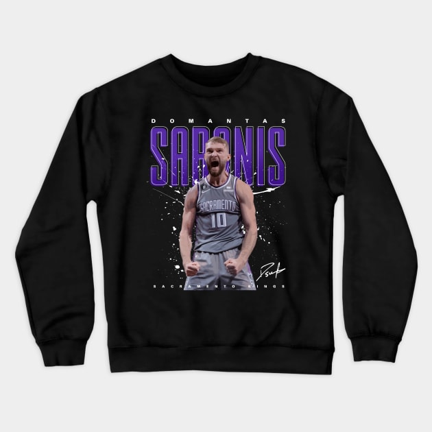 Domantas Sabonis Crewneck Sweatshirt by Juantamad